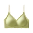 thumbnail image 1 of Zpanxa Seamless T Shirt Bra for Women Wireless Solid Color Breathable Lightly Lined No Show Bra Smoothing Light Push Up Everyday Comfort, 1 of 6