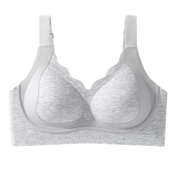 Zpanxa Seamless Wireless Bra for Women, Thin Gathered Design with Soft Support and Breathable Comfort