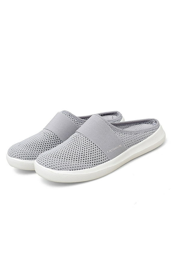 Shoes for Womens Shoes Breathable Slip-on Mesh Outdoor Leisure Casual Sneakers Gray Womens Shoes 35