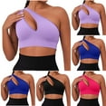 thumbnail image 1 of Zpanxa Sports Bras for Women, Fashion Women's Solid Seamless Backless Sports Bra Push Up Yoga Bra Side Support Bralette, 1 of 4