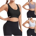 thumbnail image 1 of Zpanxa Sports Bras for Women, Women's Breathable Wirefree Yoga Bra with Wide Adjustable Straps & Removable Padded Cups, 1 of 6