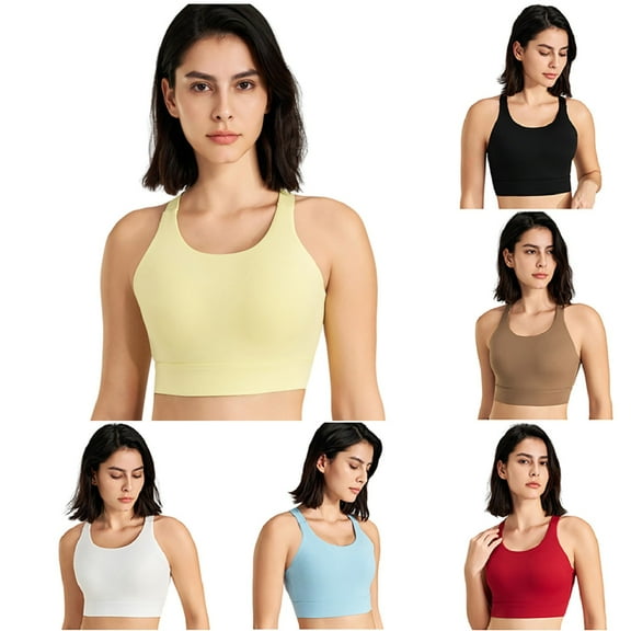 Zpanxa Sports Bras for Women, Women's Moisture Wicking Sports Bra for Yoga Running High Breathable Workout Top