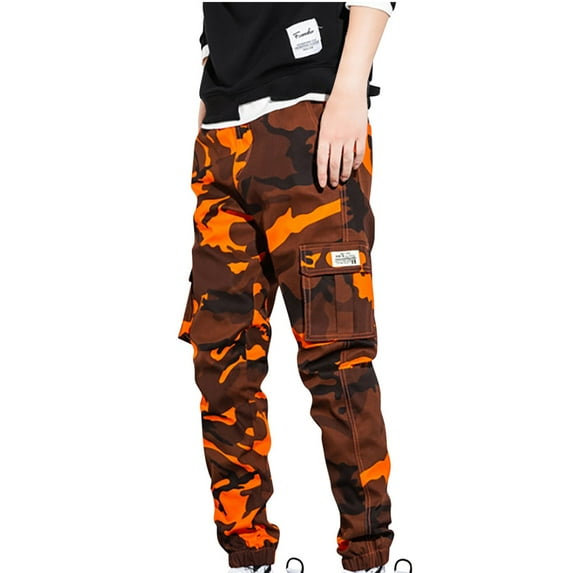 Zpanxa Sweatpants for Men Side Pockets Small Feet Tight Fitting Pants Full Length Pants Red 5XL