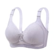 thumbnail image 1 of Zpanxa Thin Seamless Bra for Women Plus Size Wireless Breathable Comfort Embroidered Lace Full Coverage No Show, 1 of 6