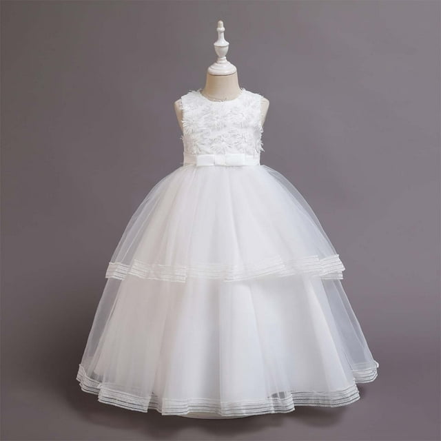 Zpanxa Toddler Girls Princess Dress, Little Girls Party Wedding Formal ...