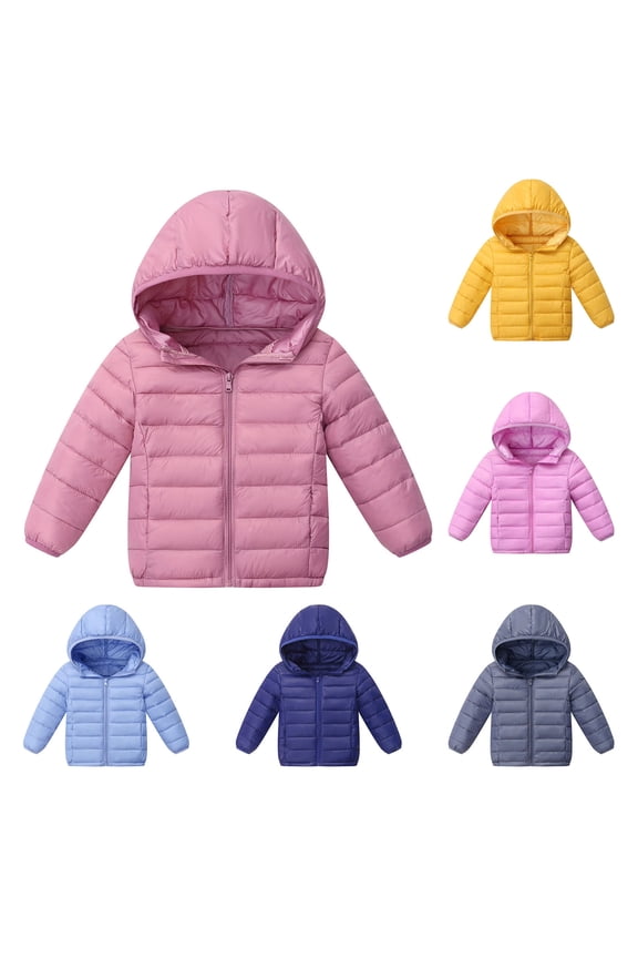 Toddler Packable Puffer Coat 1-8 Years Lightweight Water Resistant Down Vest Jacket Compact Foldable Design for Outdoor