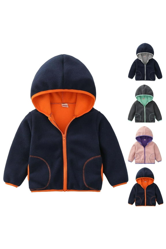 Toddler to Big Kids Down Alternative Coat 9M-12Y Lightweight Quilted Jacket Water Resistant Travel-Ready Design