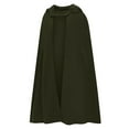 thumbnail image 1 of Zpanxa Trench Coats for Women Open Front Cardigan Jacket Coat Shawl Cape Cloak Mantle Hooded Lightweight Windbreaker Jacket Outwear Army Green XL, 1 of 7