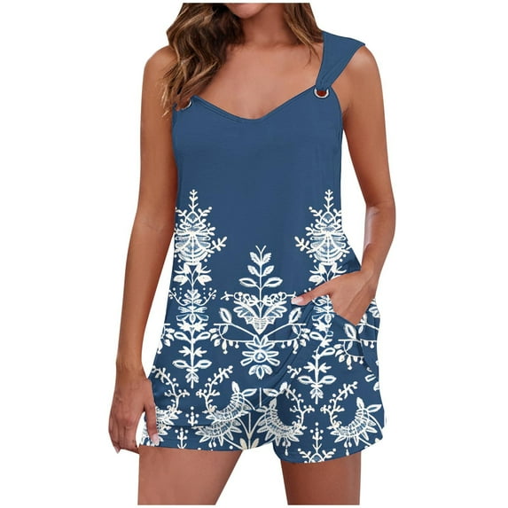 Zpanxa Two Piece Sets for Women Summer V-Neck Sleeveless Camisole Tops with Pockets Comfy Shirts Biker Shorts Tracksuit Casual Sweat Sets Lounge Sweatsuits Matching Set Navy C XL