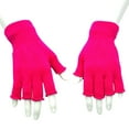 thumbnail image 1 of Zpanxa Winter Gloves Unisex Gloves Mitten Fingerless Knitted Crochet Half-Fingers Adult Warm Winter Hot Pink, 1 of 2