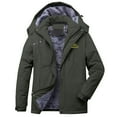 thumbnail image 1 of Zpanxa Winter Jacket for Women and Men Fleece Lined Jacket Women Outdoor Breathable Plush Wearable Thickened Mountain Climbing Suit Trendy Jacket Green 5XL, 1 of 3