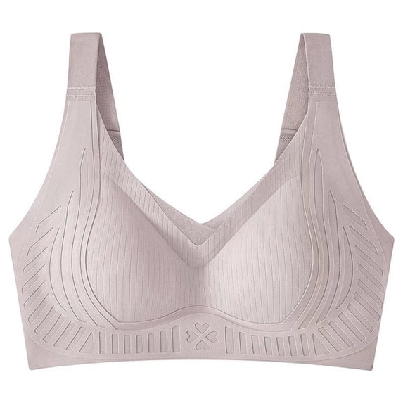 Zpanxa Wire-Free Support Bra Seamless Lift Adjustable for Women Everyday Wear