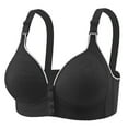 thumbnail image 1 of Zpanxa Wirefree Bra Front Closure Plus Size Women's Support Comfort Wireless Non Padded Everyday Leisure Bras for Drooping Prevention Full Coverage Soft Comfortable Underwear, 1 of 2