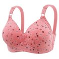 thumbnail image 1 of Zpanxa Wireless Back Closure Bra Textured Design Breathable Comfort Support Lightweight T-Shirt Bra for Women Everyday Wear, 1 of 5