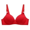 thumbnail image 1 of Zpanxa Wireless Back Closure Bra for Women Comfort Support Breathable Lightweight T-Shirt Bra Everyday Wear, 1 of 4