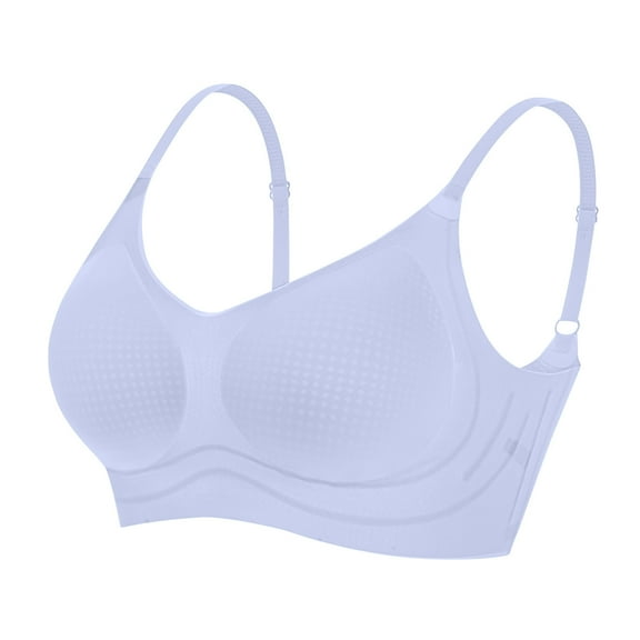 Zpanxa Wireless Everyday Bra for Women Thin Comfort Breathable Seamless Lightly Lined Non Padded Support Lift T-Shirt Bras Full Coverage Soft Comfortable