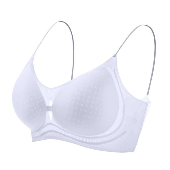 Zpanxa Wireless Everyday Bra for Women Thin Comfort Breathable Seamless Lightly Lined Non Padded Support Lift T-Shirt Bras Full Coverage Soft Comfortable
