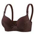 thumbnail image 1 of Zpanxa Wireless Front Closure Bra, Breathable Embroidery Lace Bra for Women, Lightweight Thin Cup Design, 1 of 2