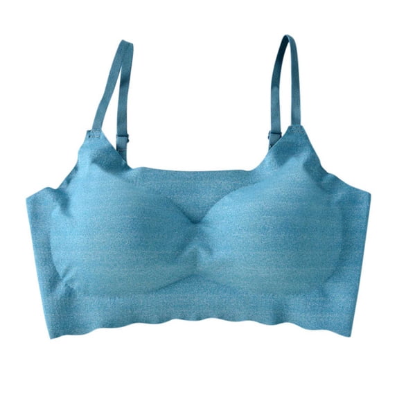 Zpanxa Wireless Lift Support Bra Seamless Full Coverage Comfort T-Shirt Bra for Women Everyday Wear