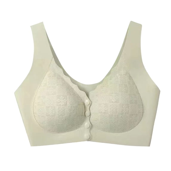 Zpanxa Wireless Lift Support Bra Seamless Full Coverage Comfort T-Shirt Bra for Women Everyday Wear
