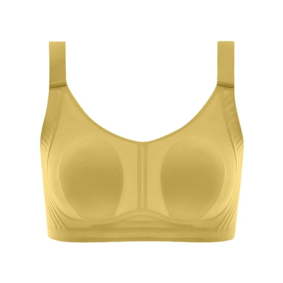 Zpanxa Wireless Push Up Bra for Women Lightly Padded Comfort Support Breathable Seamless T-Shirt Bra Everyday Wear