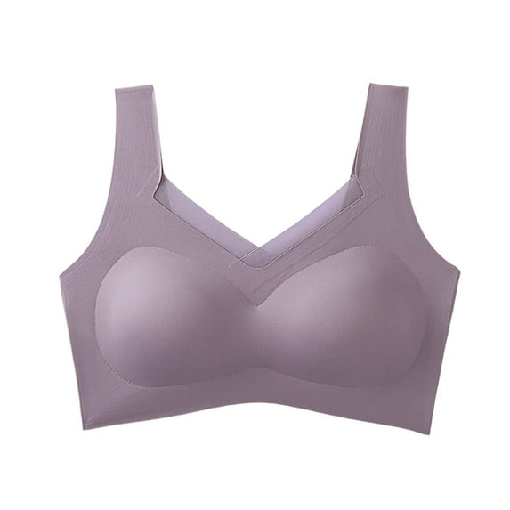 Zpanxa Wireless Tube Top Bra for Women Racerback Wide Straps Comfort Support Non Padded Lightly Lined Bandeau Strapless Fashion