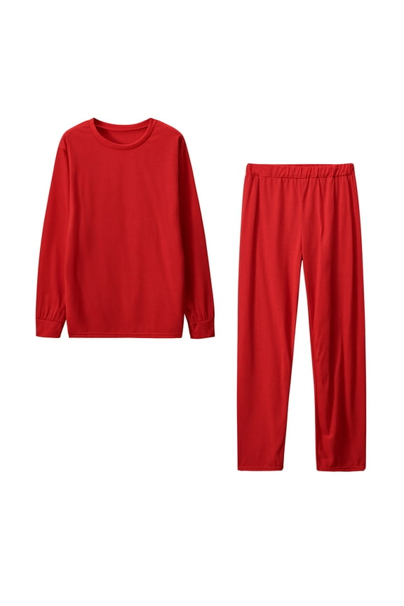 Women 2 Piece Outfits Sweatsuit Oversized Sweatshirt Sweatpants Tracksuit Sweat Lounge Matching Set 2024 Fall Trendy Red A M