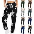 thumbnail image 1 of Zpanxa Women Star Print Joggers Sweatpants Casual Loungewear Drawstring Ankle Pants for Workout, 1 of 5
