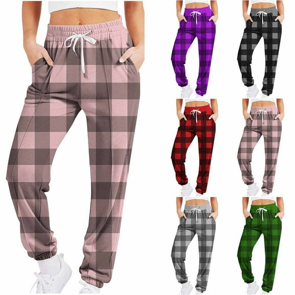 Zpanxa Women Star Print Joggers Sweatpants Casual Loungewear Drawstring Ankle Pants for Workout