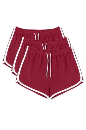 Women's 3 Piece Solid Color Drawstring Shorts Set Yoga Lounge Athletic Matching Outfits with Sports Bra and Top Casual Comfortable Summer Workout Clothes