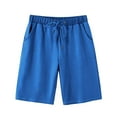 thumbnail image 1 of Zpanxa Women's Casual French Terry Shorts Solid Color Lounge Athletic Bermuda Pants 5 Inch Inseam Elastic Waist Drawstring Comfy Soft Summer Workout, 1 of 5