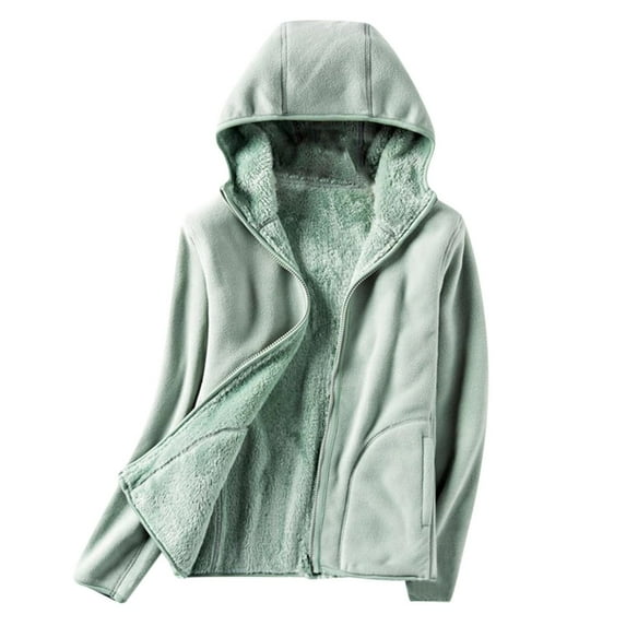 Zpanxa Women's Casual Jacket Long Sleeve Stand Collar Full Zip Front with Pockets Solid Color Lightweight Outerwear for Daily Wear Green 3XL