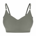 thumbnail image 1 of Zpanxa Women's Cut-Out Bralette, Wrap Design Solid Color Spaghetti Strap Fashion Underwire Free, 1 of 3