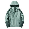 thumbnail image 1 of Zpanxa Women's Fashion Rain Jacket Waterproof Windproof Lightweight Spring Fall Coat Long Sleeve, 1 of 3