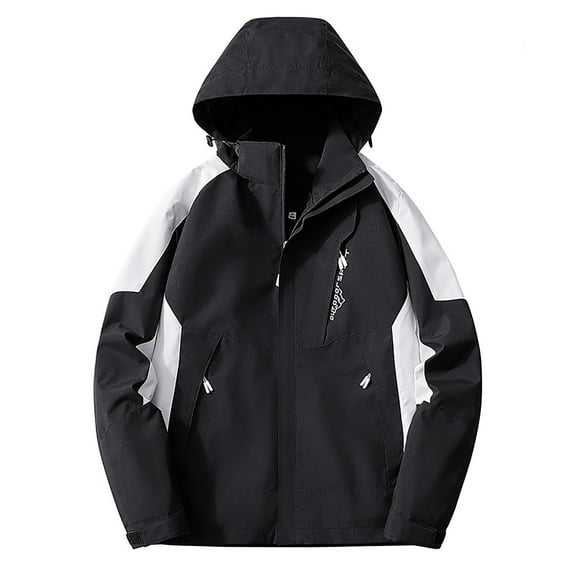 Zpanxa Women's Fashion Rain Jacket Waterproof Windproof Lightweight Spring Fall Coat Long Sleeve