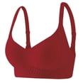 thumbnail image 1 of Zpanxa Women's Full Coverage Minimizer Sports Bra, Seamless Wide Shoulder Wireless with Gathered Back Support for Large Bust, 1 of 4