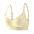 thumbnail image 1 of Zpanxa Women's Full Coverage Minimizer Sports Bra, Seamless Wide Shoulder Wireless with Gathered Back Support for Large Bust, 1 of 5