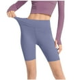 thumbnail image 1 of Zpanxa Women's High Waisted Butt Lifting Yoga Shorts Tummy Control Compression Athletic Running Workout Shorts 5 Inch Breathable Stretchy Fitted Casual Lounge Gym, 1 of 4