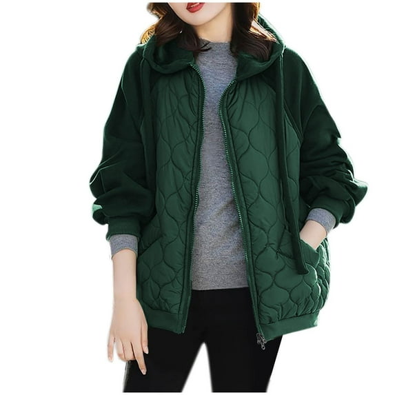 Zpanxa Women's Lightweight Jacket Long Sleeve Solid Color Zipper Front with Pocket Casual Outerwear for Spring and Fall