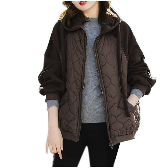 Zpanxa Women's Lightweight Jacket Long Sleeve Solid Color Zipper Front with Pocket Casual Outerwear for Spring and Fall