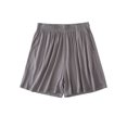 thumbnail image 1 of Zpanxa Women's Lightweight Loose Fit Plus Size Shorts Solid Color Side Slit with Elastic Waist Lounge Sleep Pajama Shorts Comfortable Casual Athletic Outdoor Wear Breathable Soft, 1 of 7
