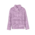 thumbnail image 1 of Zpanxa Women's Long Faux Fur Coat Elegant Plush Thick Warm Winter Jacket with Hood Luxury Fake Leather Outerwear for Cold Weather Fashion Pink S, 1 of 3