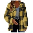 thumbnail image 1 of Zpanxa Women's Pocket Detail Cardigan Jacket Long Sleeve Button Up Fall Winter Coat, 1 of 4