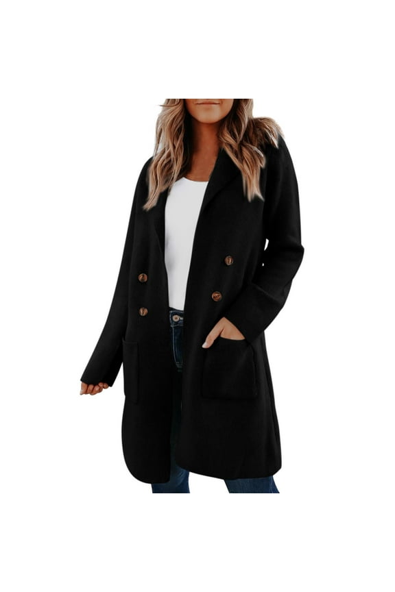Women's Sherpa Lined Shacket Zip Front Cardigan Long Sleeve Kangaroo Pocket Loungewear Coat