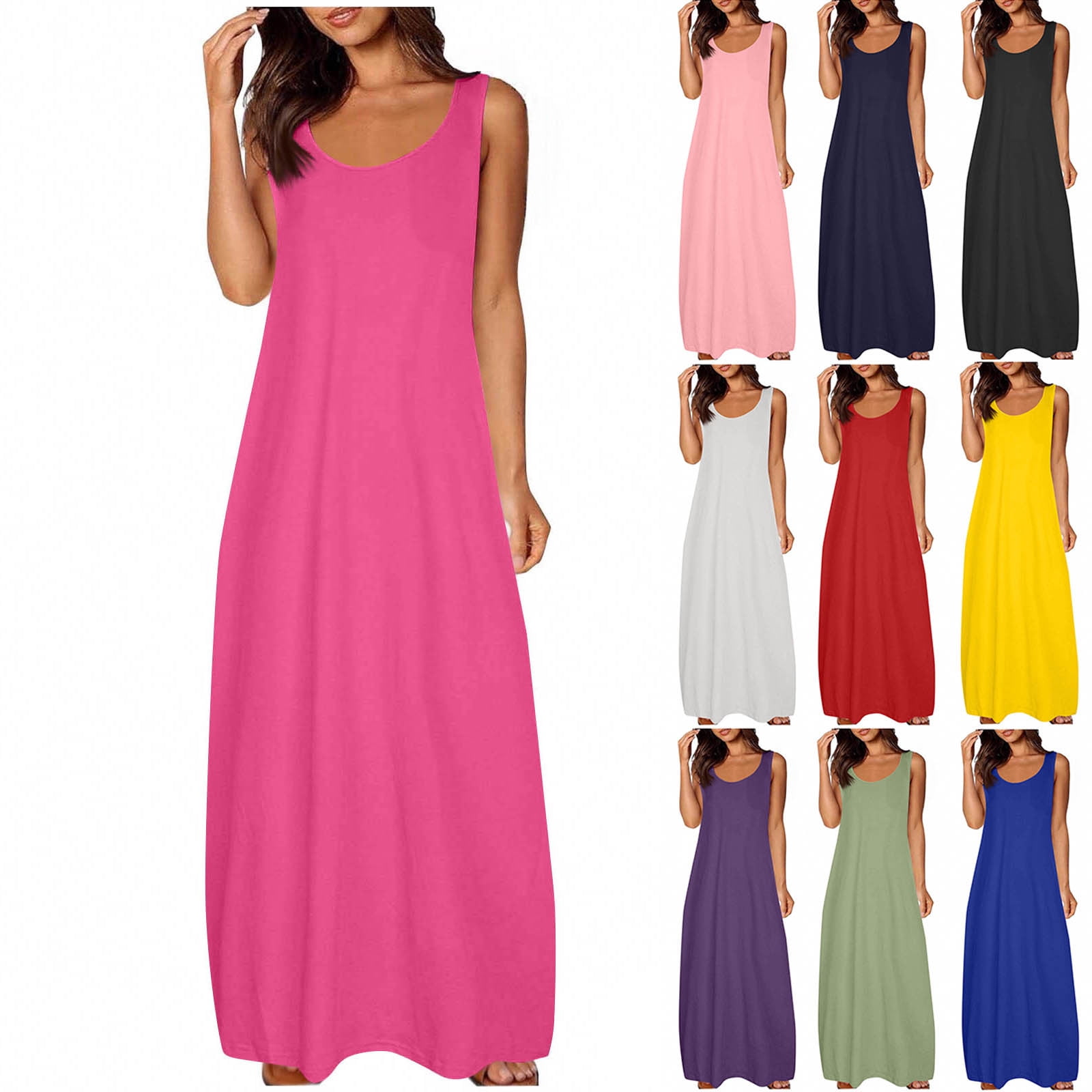 Essentials Sleeveless Pocket Dress