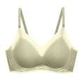 thumbnail image 1 of Zpanxa Womens Bras Wireless Seamless Push-up Padded Full Coverage with Adjustable Straps Breathable Everyday T-Shirt Bra Green 36BC, 1 of 7