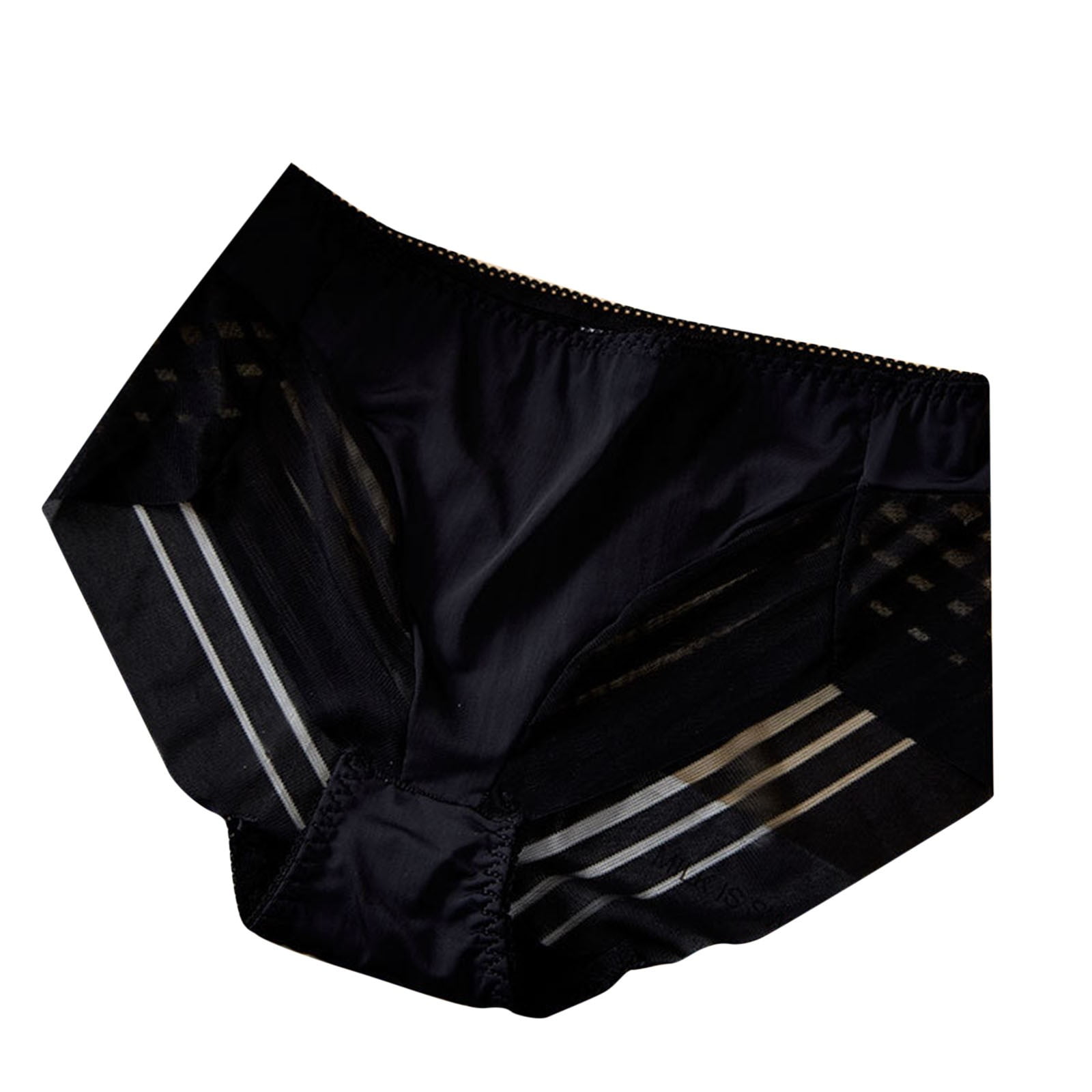 2 Pack Tummy Control Underwear For Women - High Waisted Butt Lifting Panties With Lace Trim - Breathable & Comfortable Shapewear Briefs