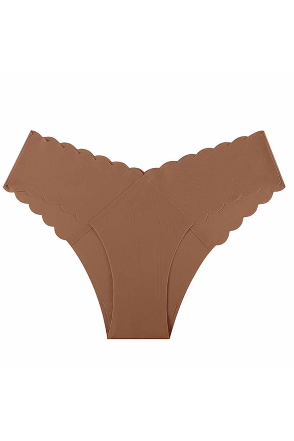 Womens Underwear, Underwear for Women, Fashion Breathable Stretch No Show Bikini Panties Cheeky Underwear Stretchy Hipster Soft Briefs Brown M