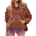 thumbnail image 1 of Zpanxa Womens Winter Coats Quilted Jacket Pullover Warm Snow Jacket Lightweight Long Sleeve Hooded Coats with Pockets, 1 of 8