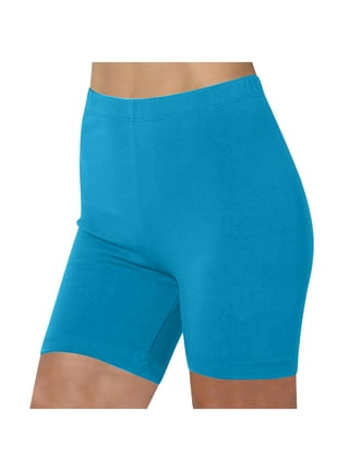 Womens Blue Bike Shorts